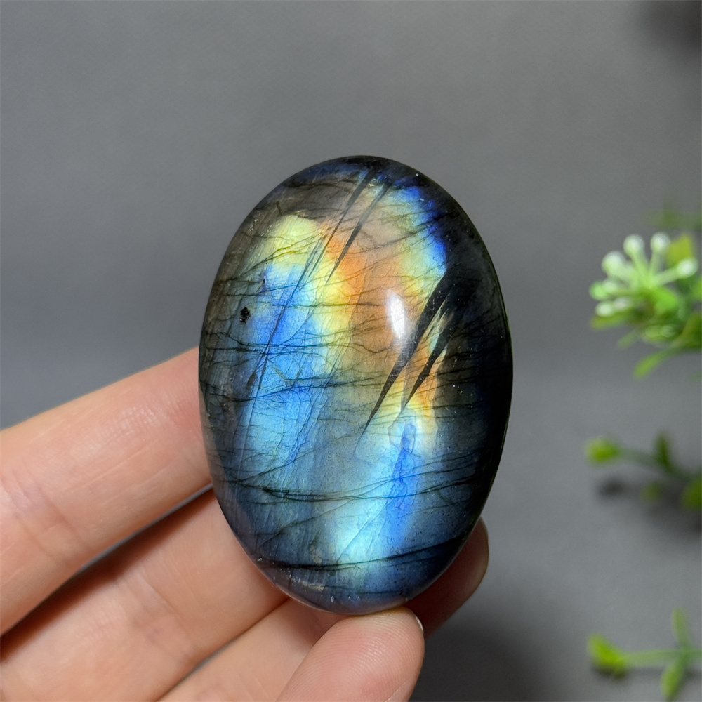 Renewable Energy Lab - Natural High-Quality Labrador Palm Crystal Aura