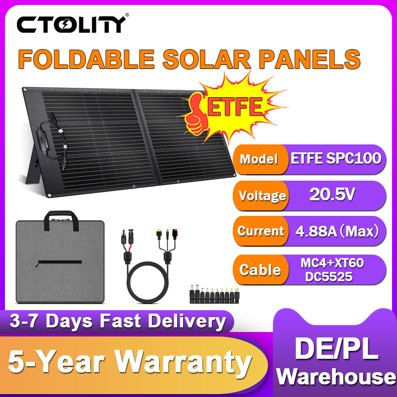 CTOLITY ETFE 100W Portable Fol - Folding Solar Panel incelemesi ve fiyatı