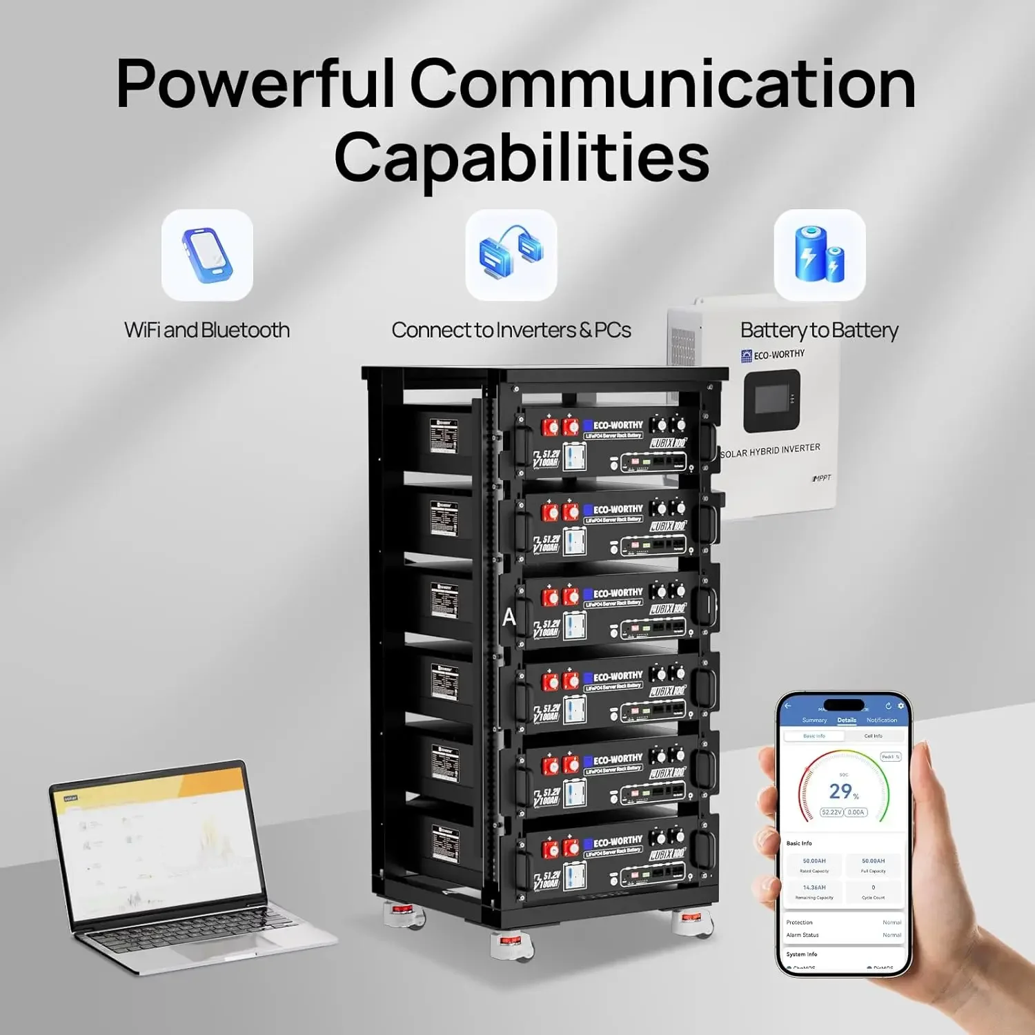 w/Bluetooth | UL1973 & UL9540A - Energy Storage Rack incelemesi ve fiyatı