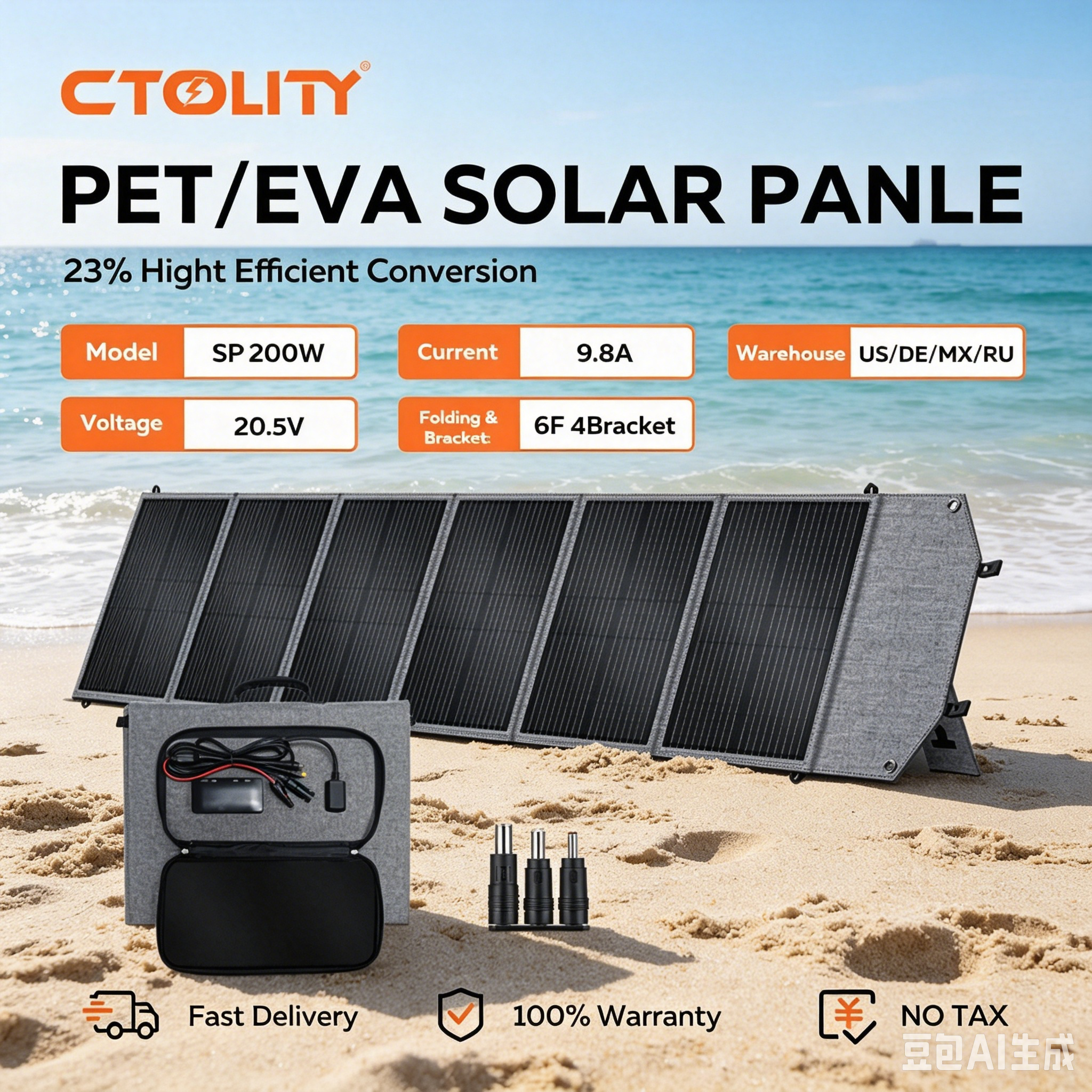 CTOLITY SP200 200W Solar Panel - Folding Solar Panel incelemesi ve fiyatı