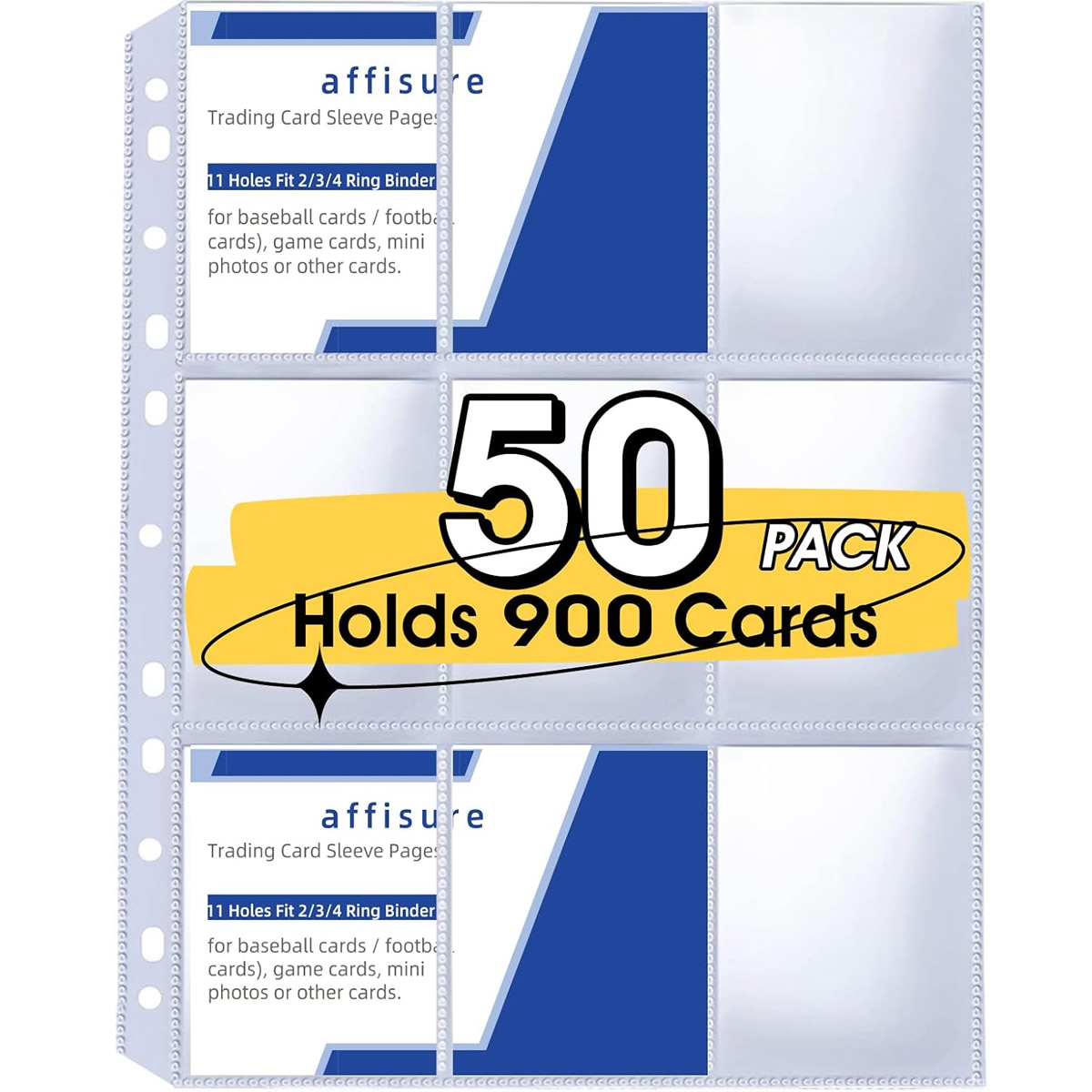 50 Pack 9 Pocket Card Sleeves  - Energy Storage Rack incelemesi ve fiyatı