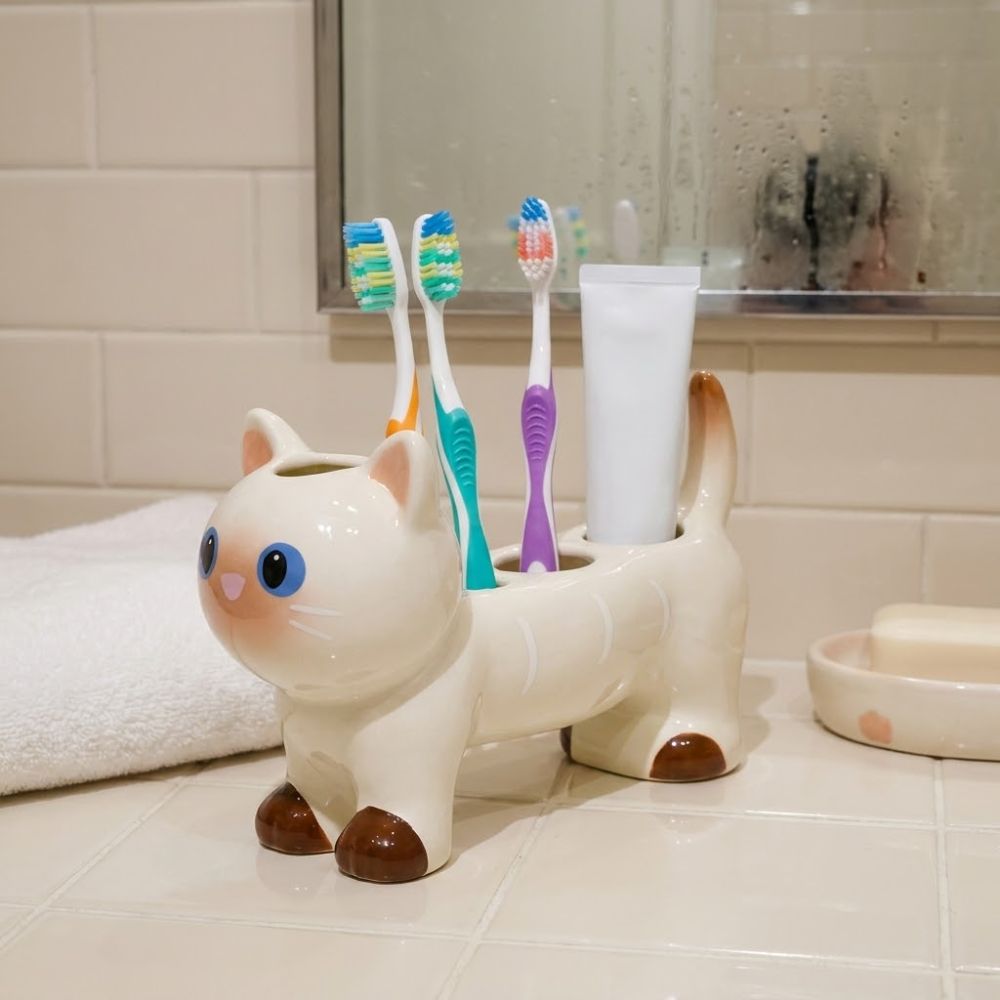 Cat Dog Shape Ceramic Toothbru - Energy Storage Rack incelemesi ve fiyatı
