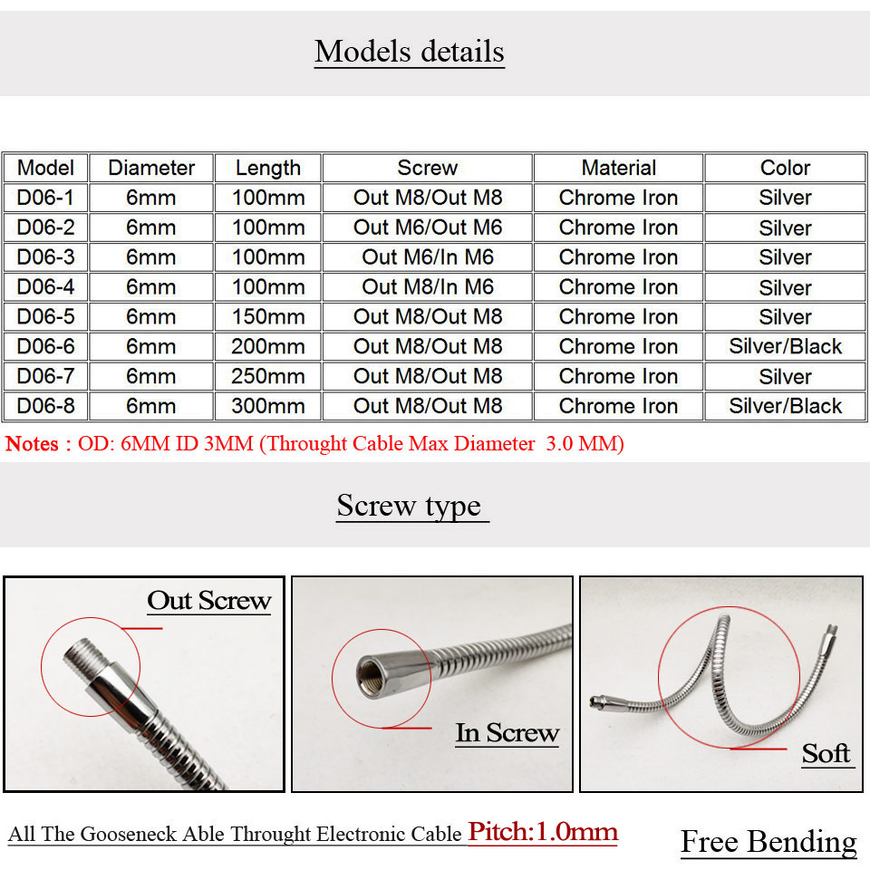 1/5/10pc Dia6mm LED Gooseneck  - Energy Storage Rack incelemesi ve fiyatı